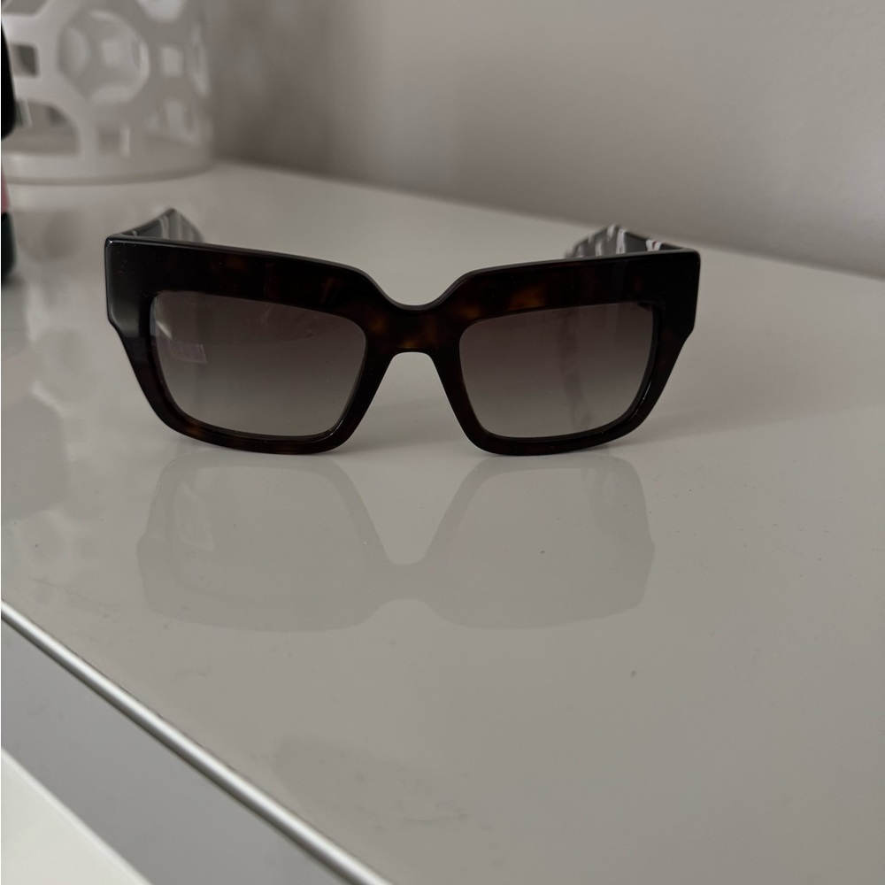 Prada Brown Oversized Square Sunglasses